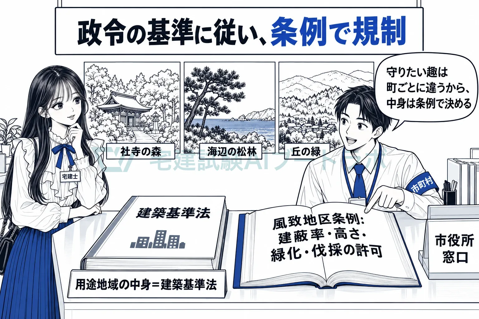 守りたい趣は町ごとに違うから、中身は条例で書く。