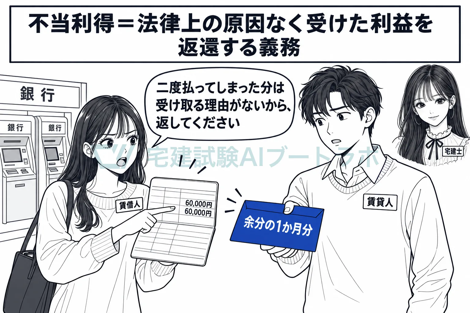 受け取る理由のない利益は、損をした人に返す。