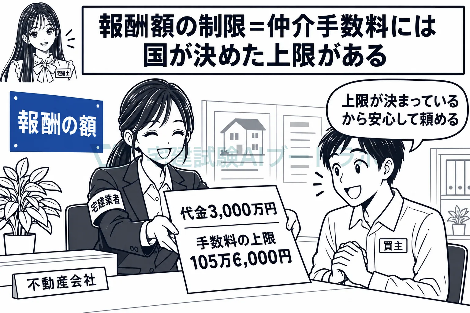 仲介手数料には、国が決めた上限がある。