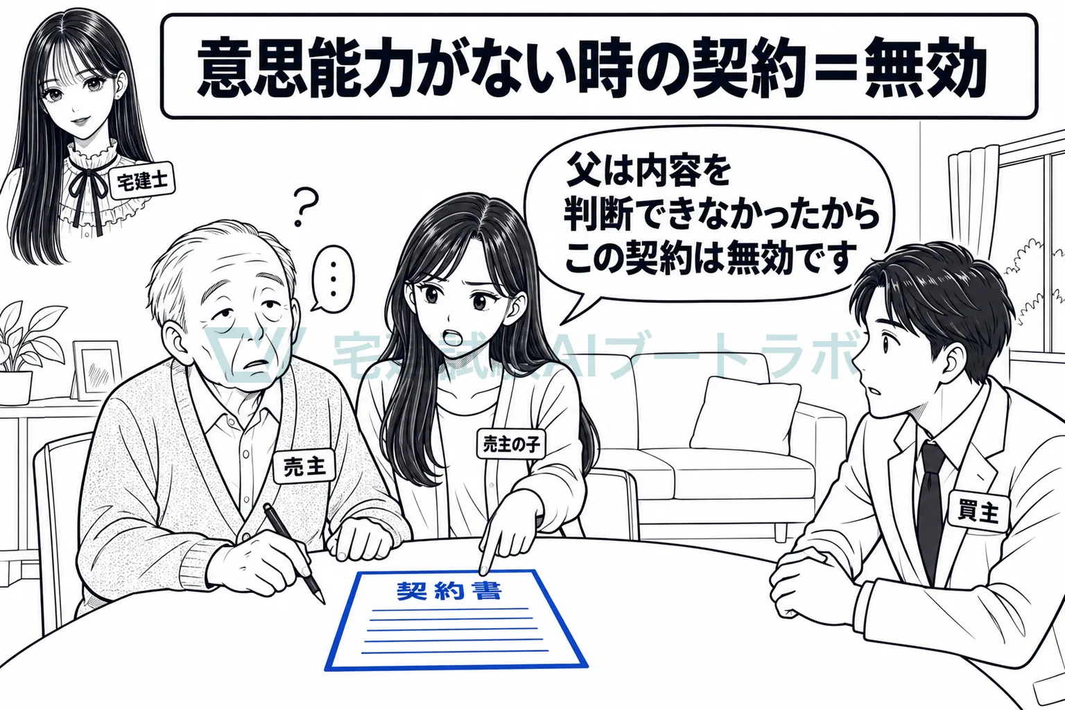 意味が分からないまま結んだ契約は、初めから無効になる。