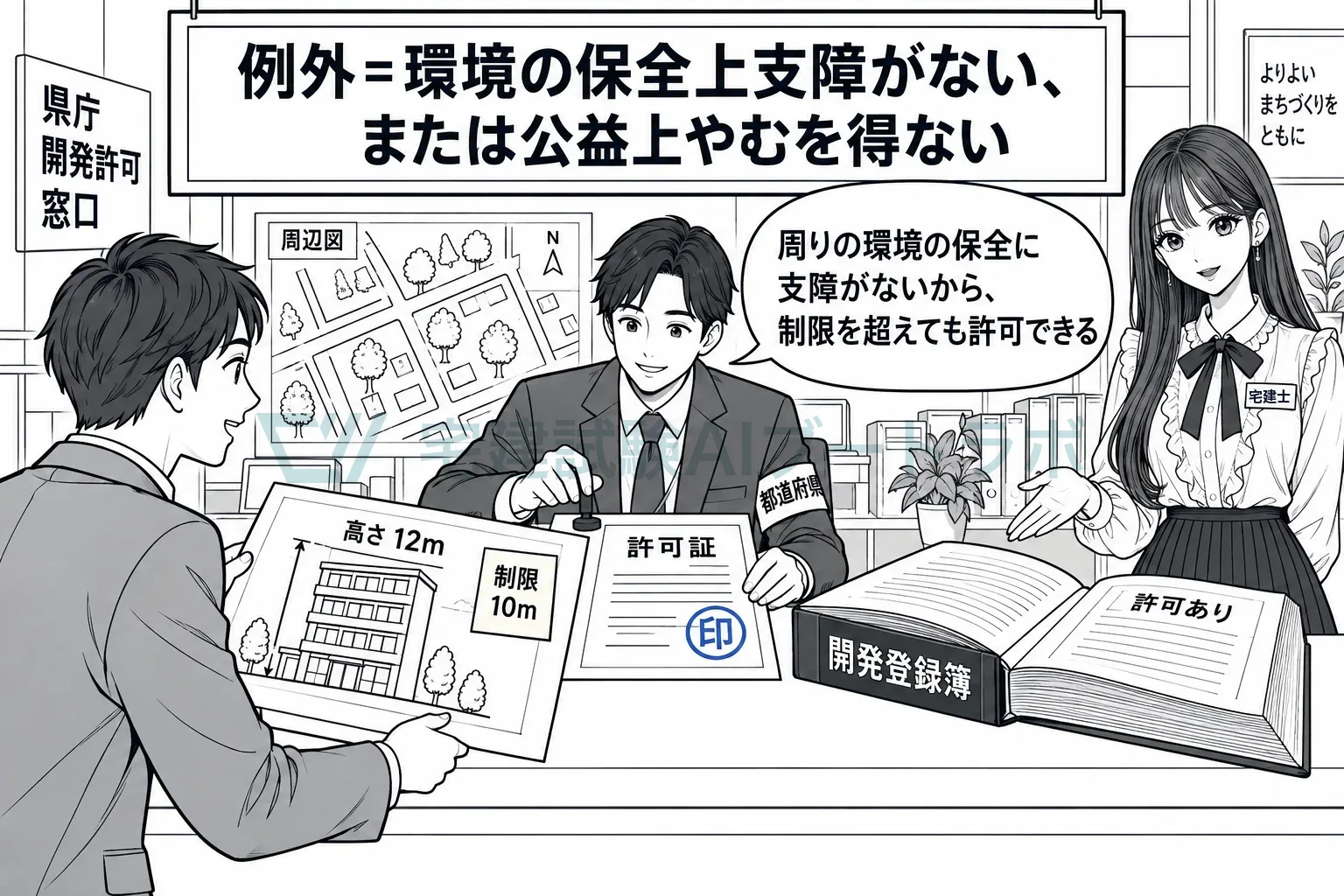 制限を超えるには、環境の保全上支障がないと知事が認めた許可が要る。