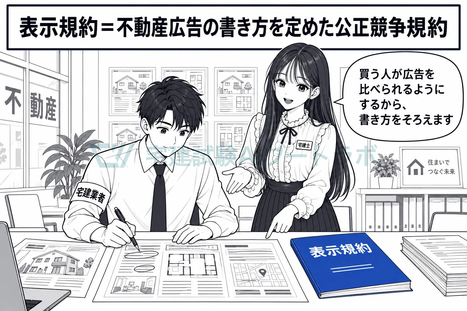 不動産広告の書き方を業界で取り決めたのが、表示規約。
