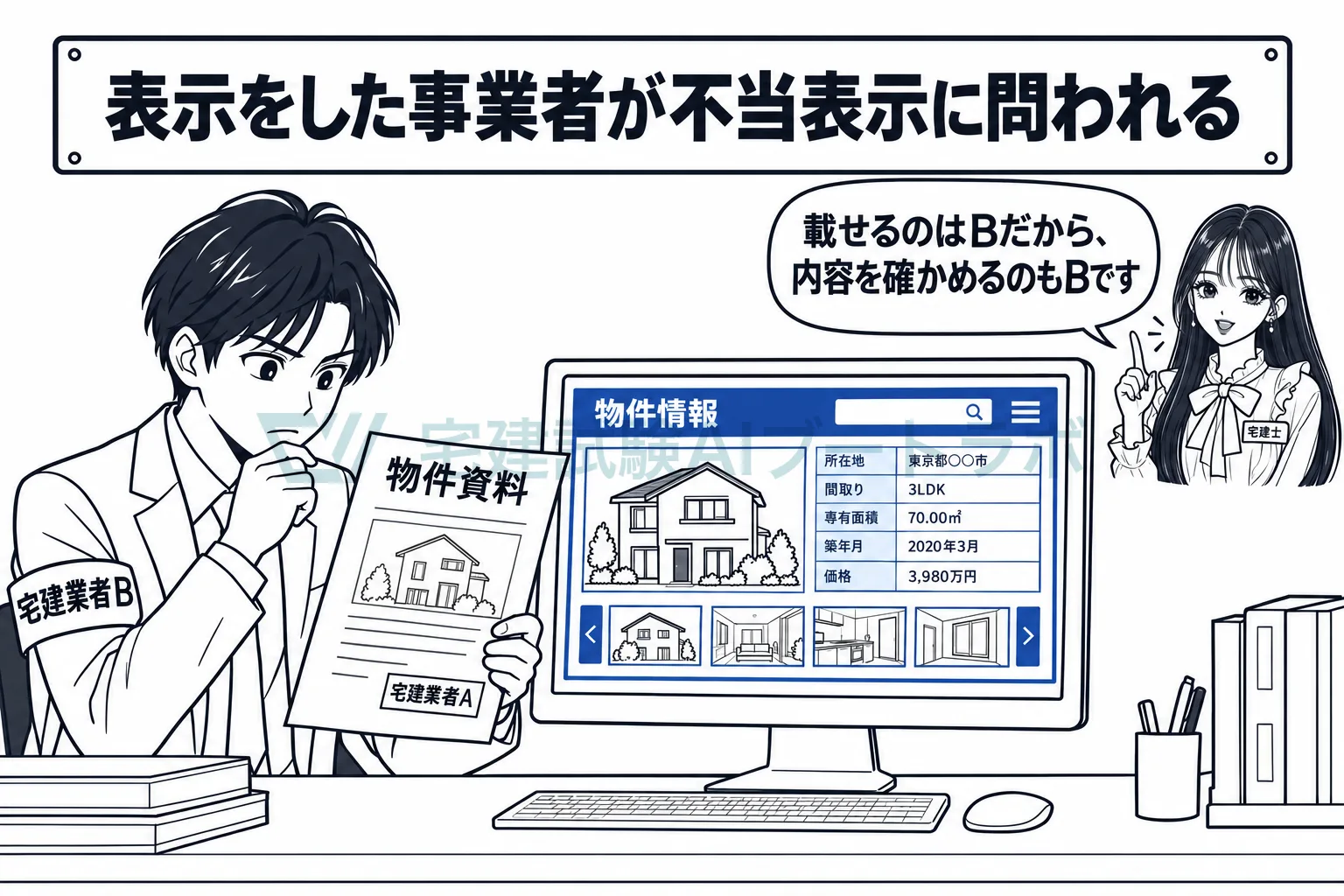 他の業者から得た情報でも、広告に載せた業者が責任を負う。