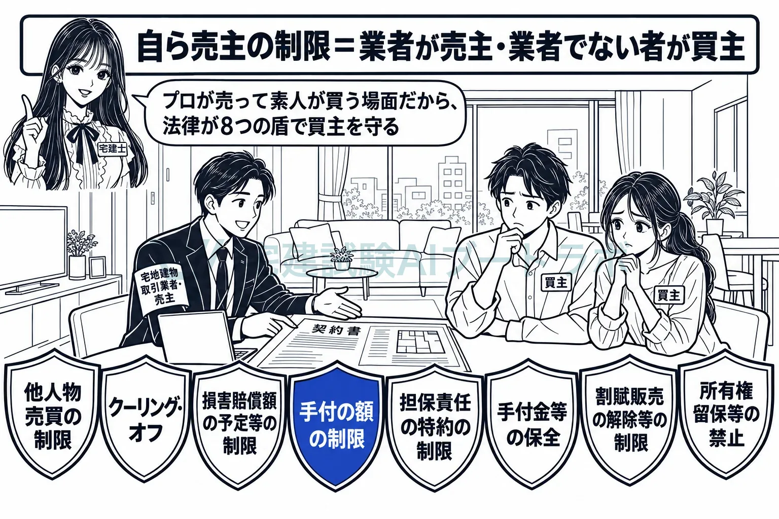 プロが売り、素人が買う場面だけの8つの盾。