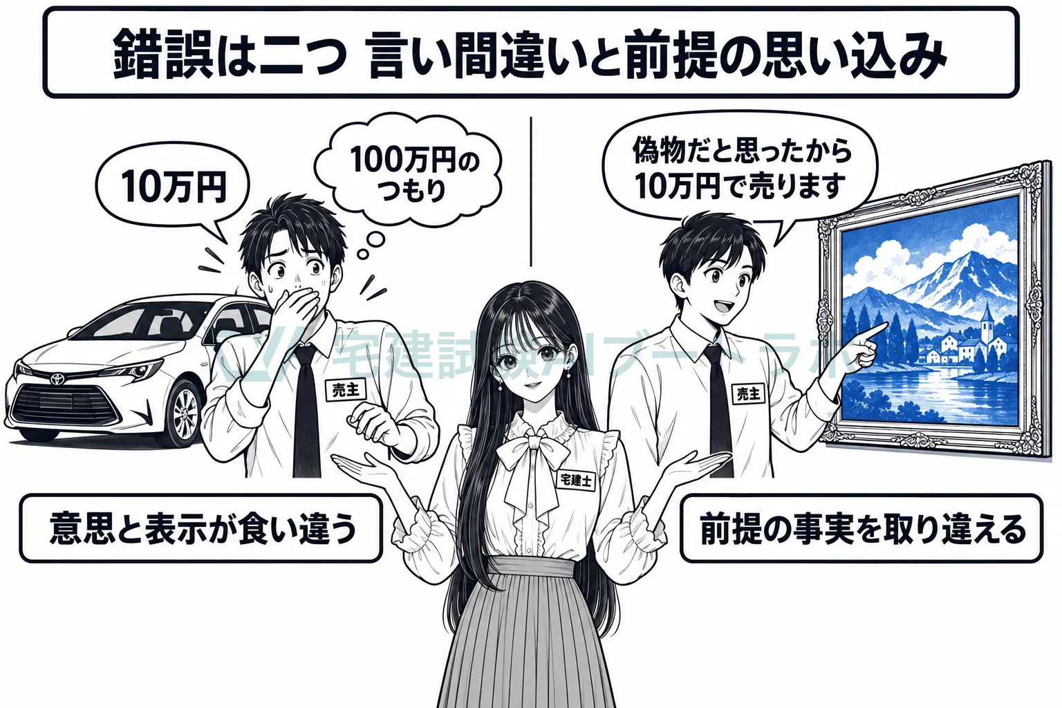 言い間違いと、前提の思い込みの二つがある。