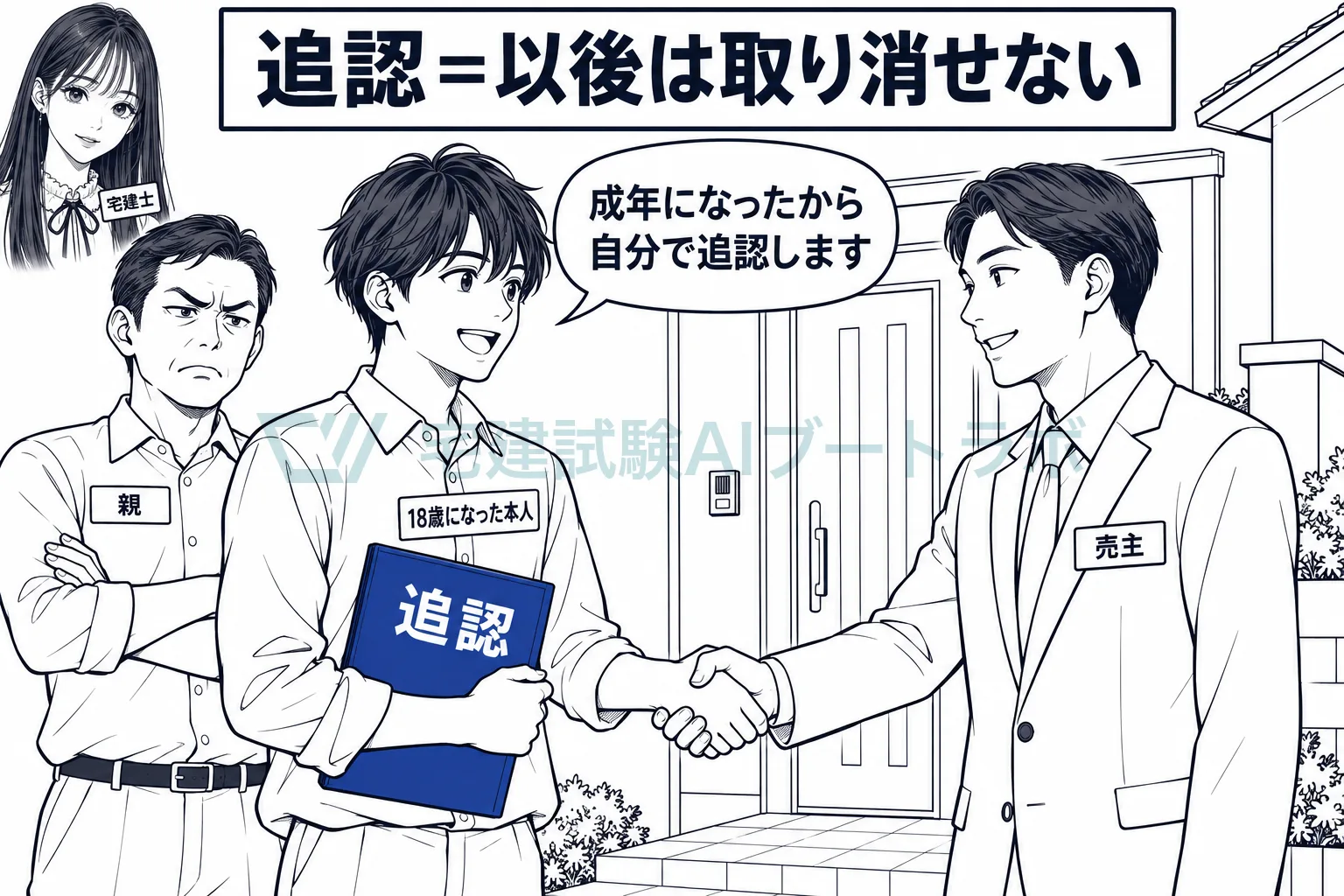 成年になった本人は、自分の判断で契約を確定させられる。