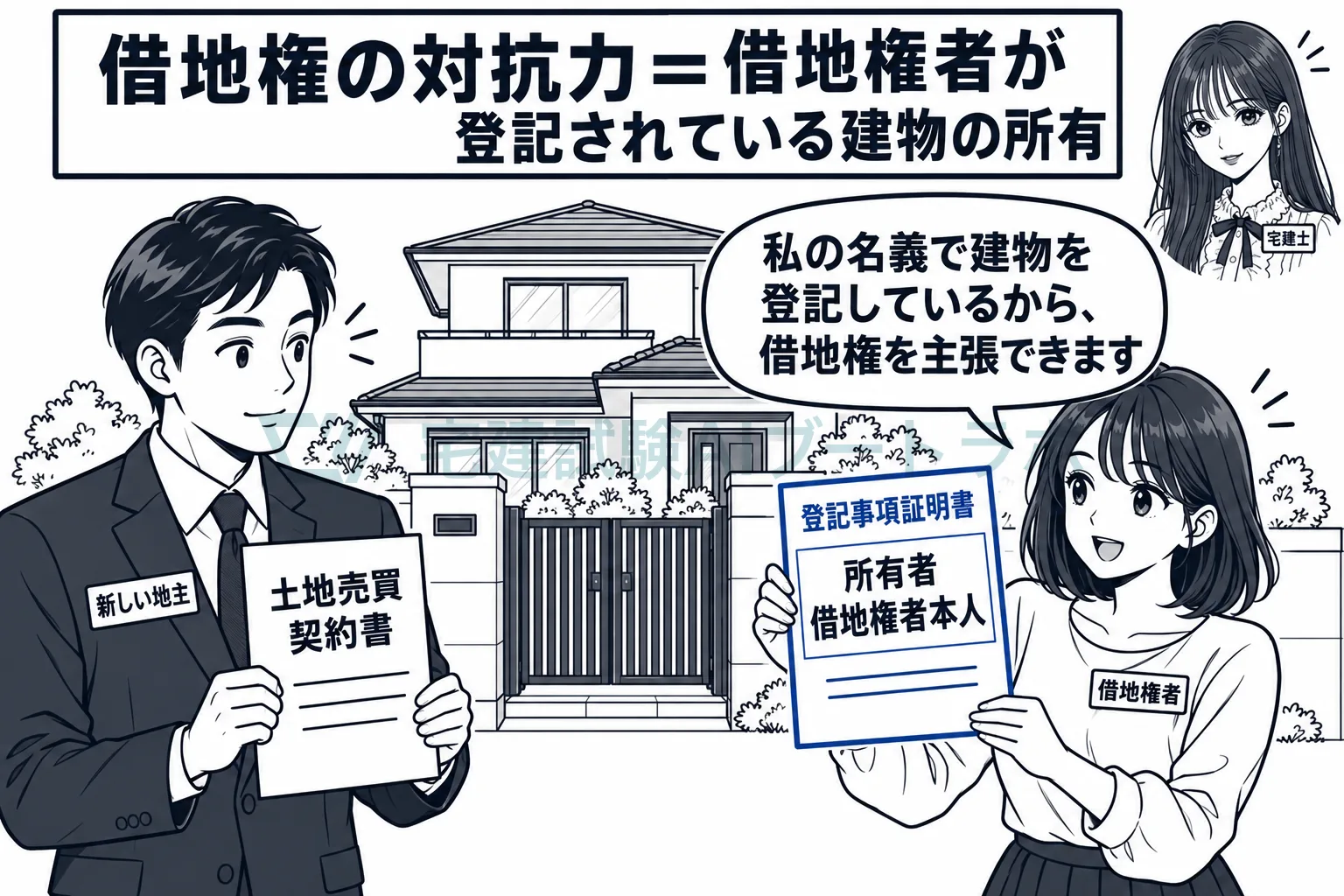 自分の名義で登記した建物があれば、新しい地主にも対抗できる。