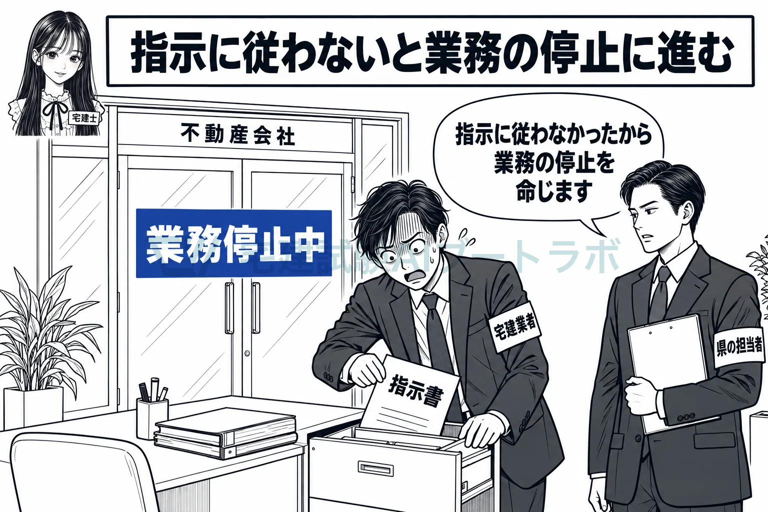 指示に従わなければ、次は業務の停止が待っている。
