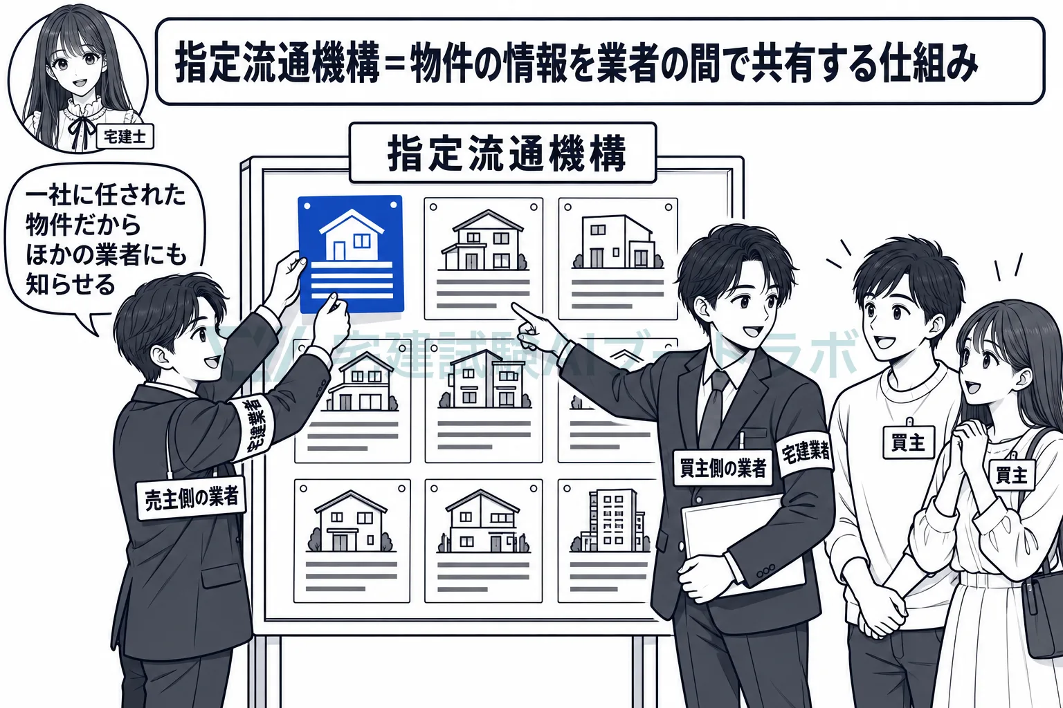 一社に任された物件を、ほかの業者も探せるようにする。