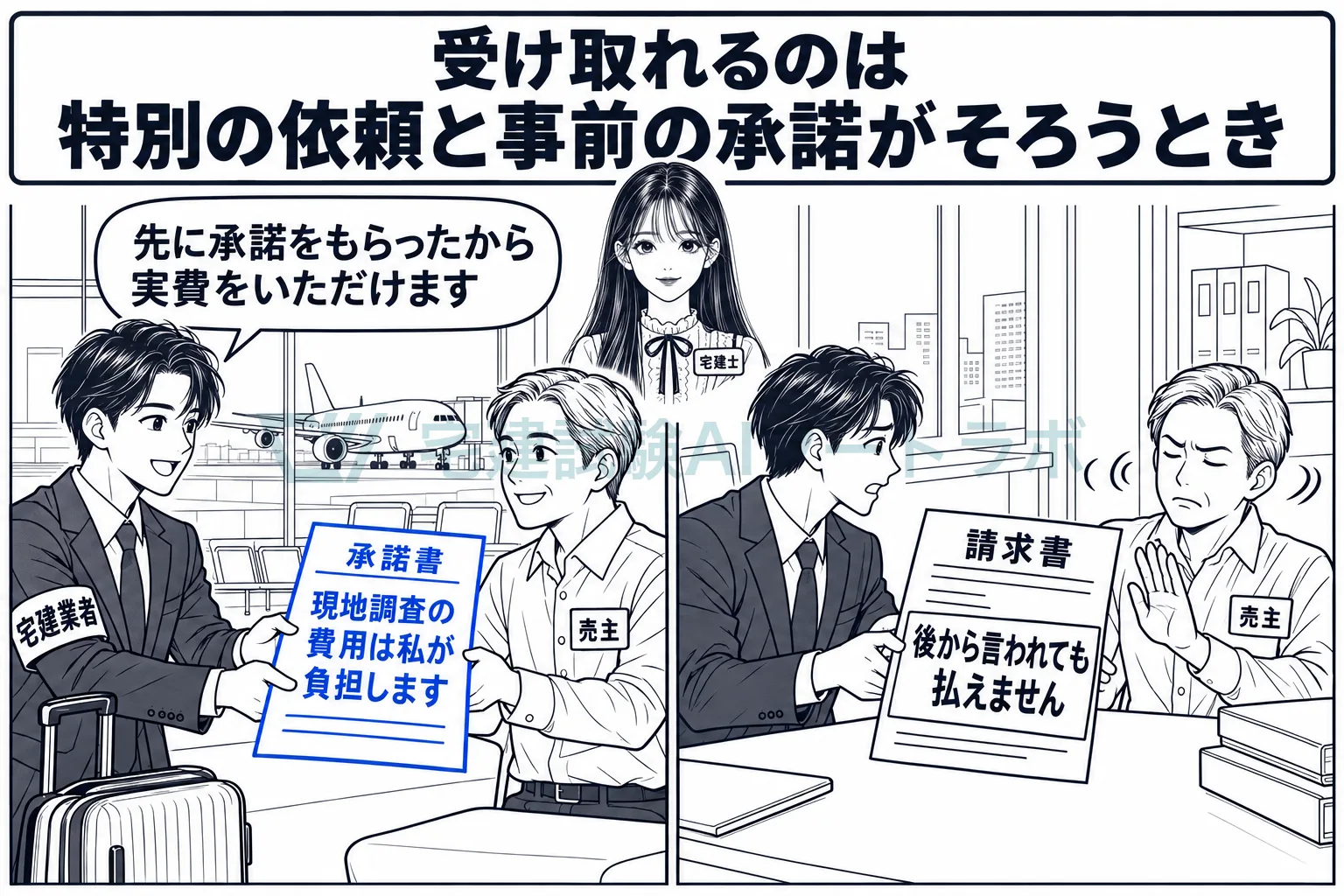 特別の依頼と事前の承諾、二つがそろって初めて受け取れる。